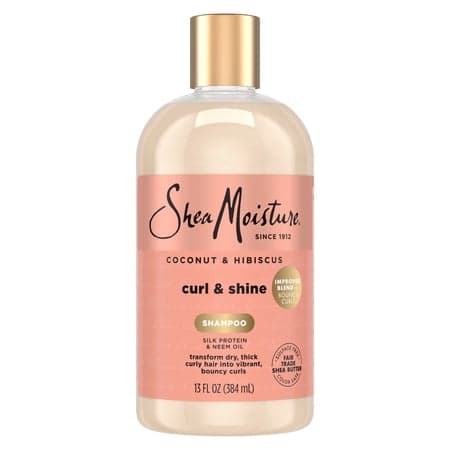 SheaMoisture Raw Shea Butter Deep Moisturizing Shampo for Dry, Damaged or Transitioning Hair with Argan Oil for a Healthy Glow, 13 fl oz
