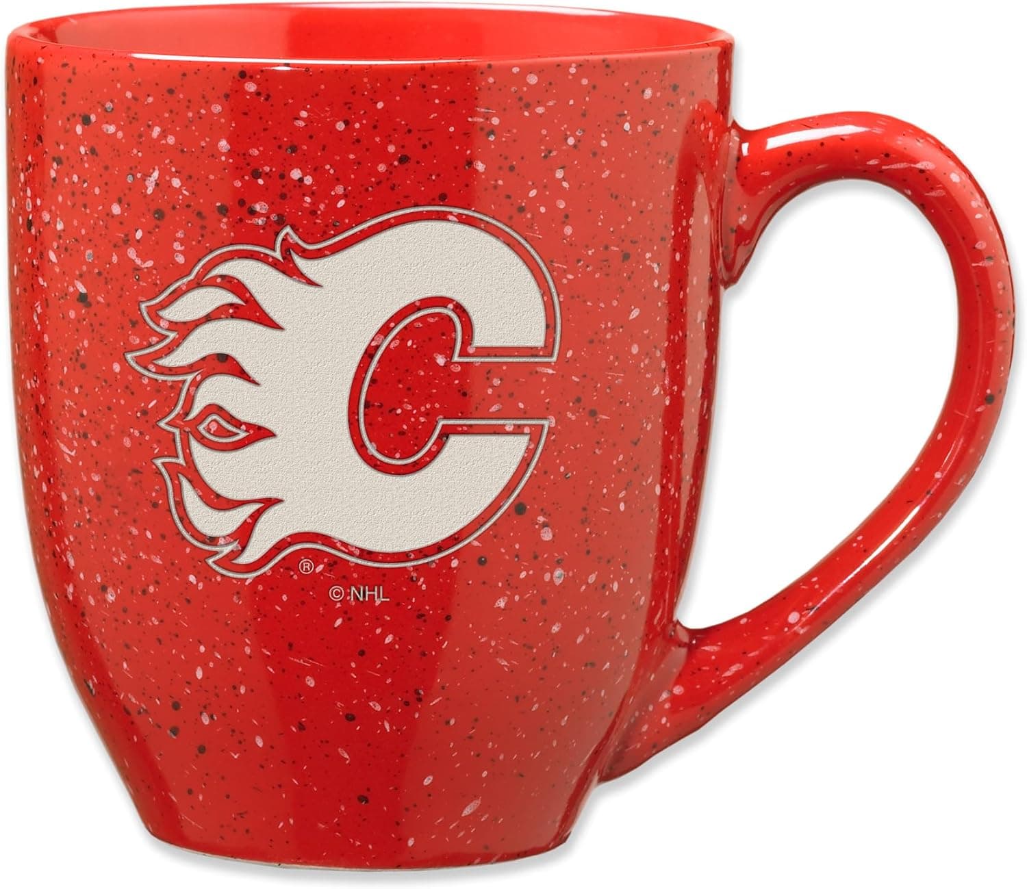 Cheer on the Flames with this Engraved NHL Coffee Mug
