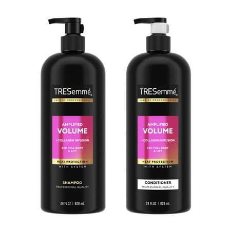 Tresemme Shampoo and Conditioner for Women Amplified Volume Twin Pack, 28 Fl oz Bottle with Pump