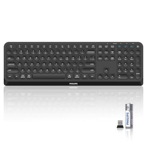 Save 38% on Philips Multi-Device Wireless Bluetooth Keyboard