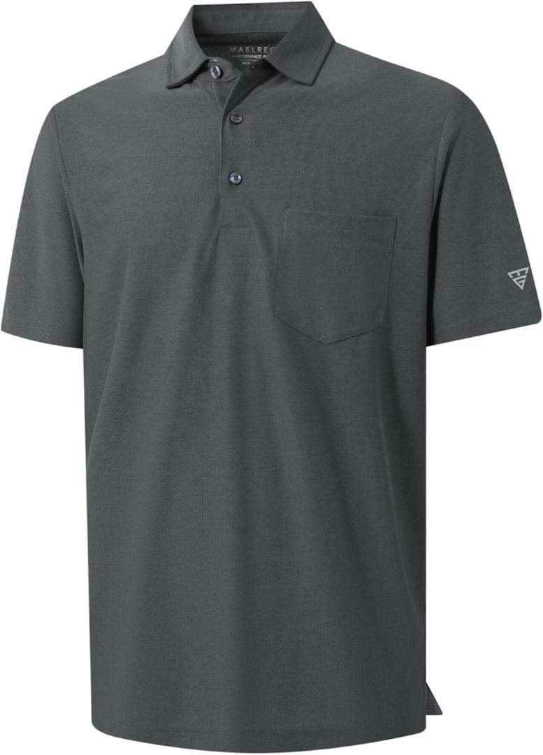 Moisture Wicking Golf Polo Shirt for Men
