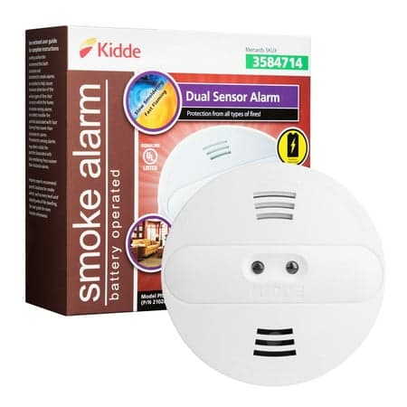 Kidde Dual Sensor Smoke Alarm, 85 Decibels, KIDDE