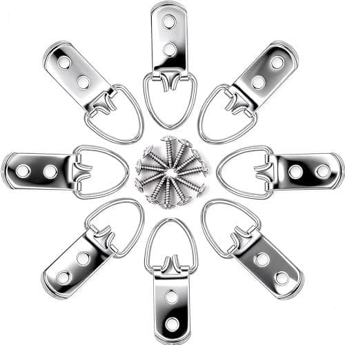 Hang Your Frames Securely with Heavy-Duty D-Ring Picture Hangers