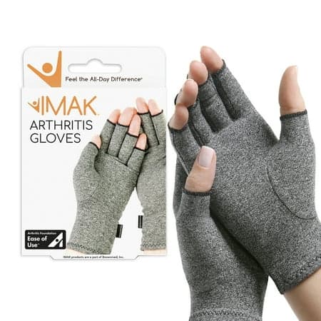 IMAK Compression Gray Cotton / Lycra® Arthritis Glove A20174, 1 Ct