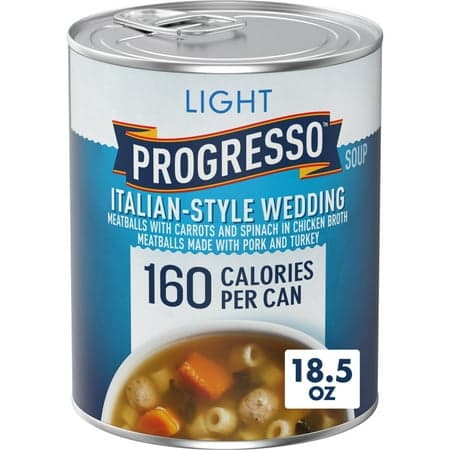 Progresso Light, Italian-Style Wedding Canned Soup, 18.5 oz