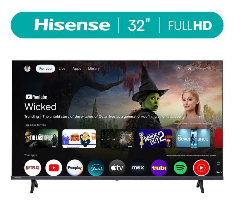 Enjoy Smart Entertainment with the 32" Hisense 32H40G Full HD Smart Google TV