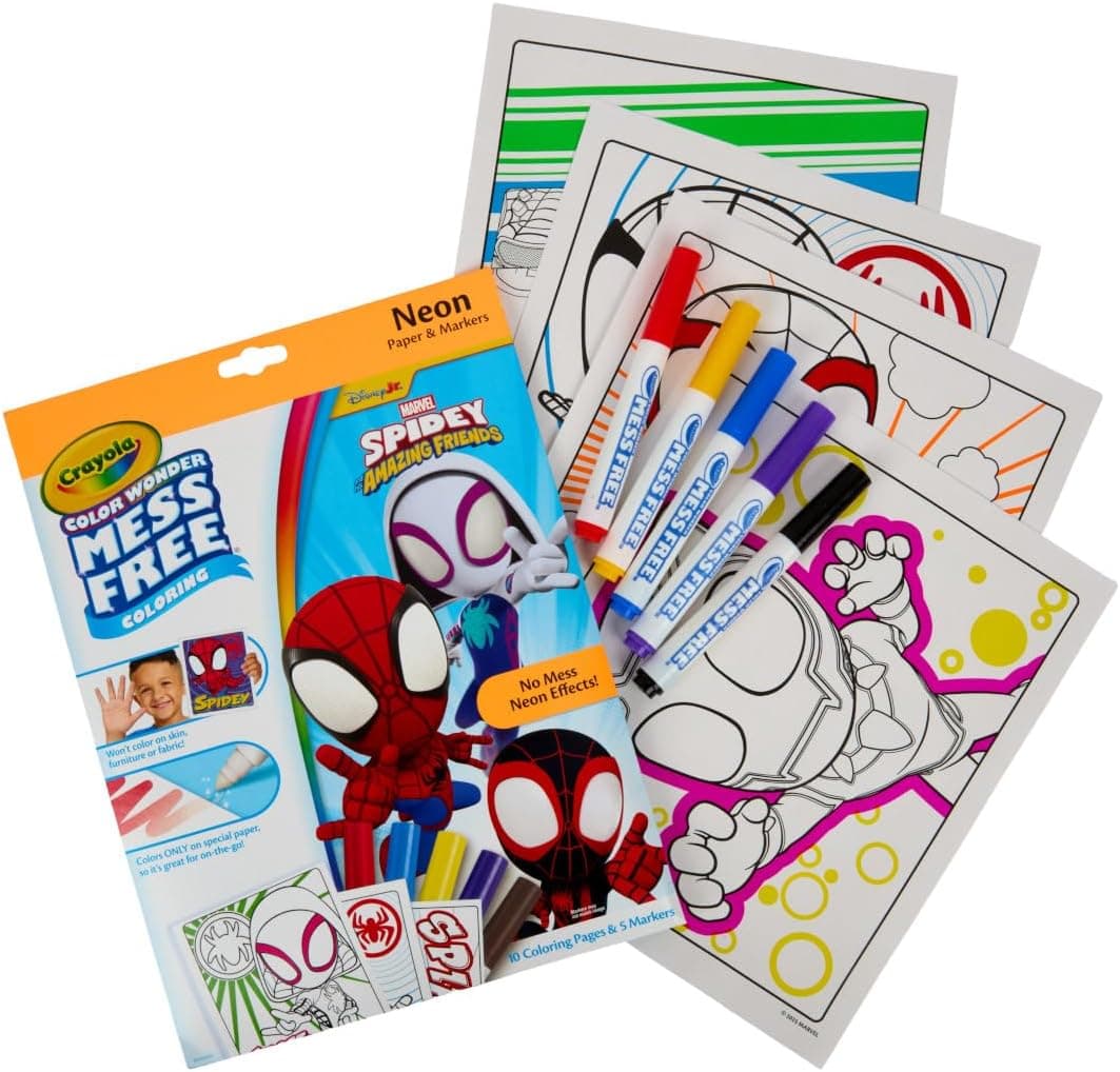 Spidey-Themed Crayola Color Wonder Mess-Free Coloring Set