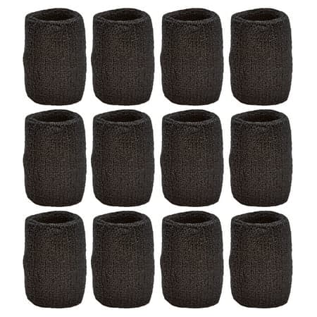 Unique Sports Wristbands / Sweatbands Pack of 12 (6 pair)
