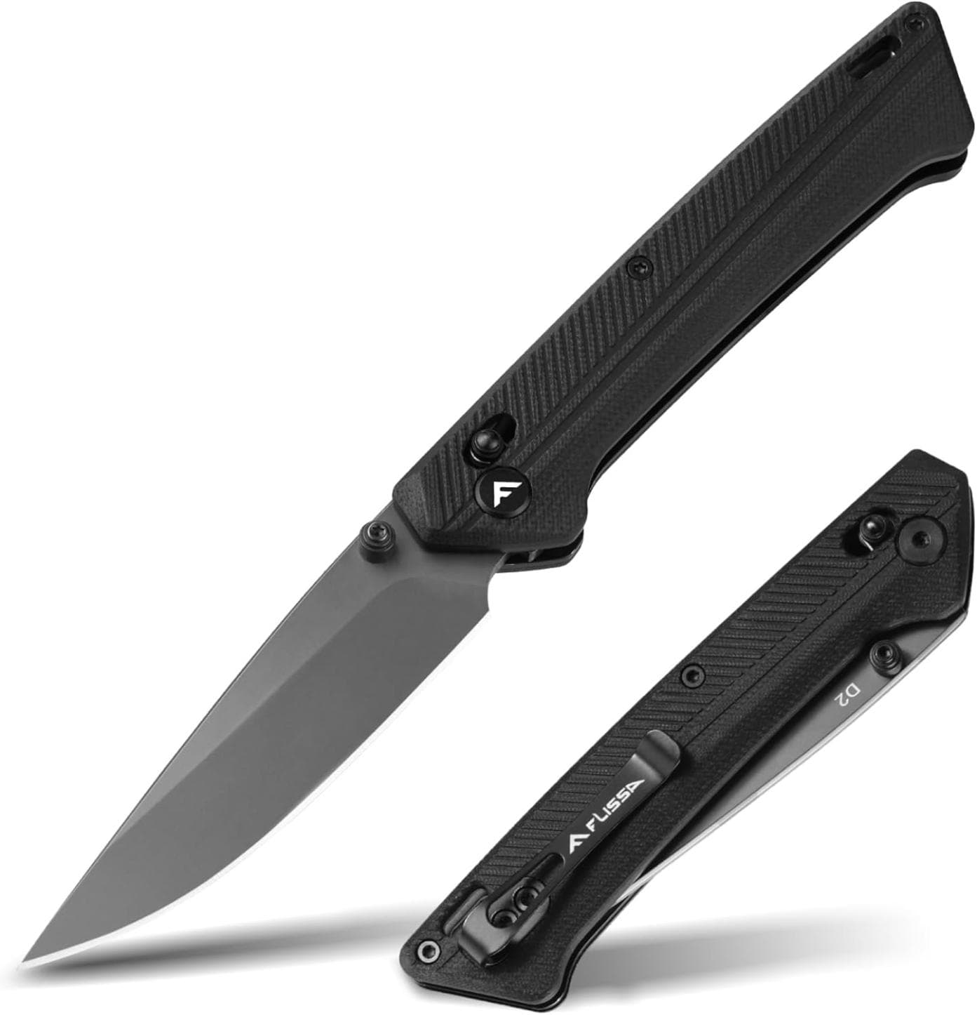 Durable Folding Pocket Knife with Razor-Sharp D2 Steel Blade