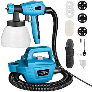 Tilswall 800W HVLP Electric Paint Sprayer w/ 1300ml Container (Blue) $36 + Free Shipping