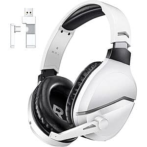 Wireless Gaming Headset with Noise-Canceling Mic for PS5/PS4/PC