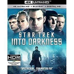Star Trek Into Darkness (4K Ultra HD + Blu-ray + Digital) for $10.25