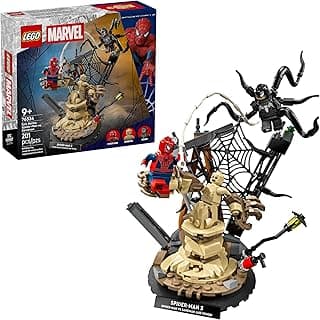 LEGO Marvel Epic Battle: Spider-Man vs. Sandman Building Toy for Boys & Girls - Super Hero Playset W/Venom, Sandman, & Spider-Man Minifigures - Gift Idea for Birthdays - Ages 9+ - 76334
