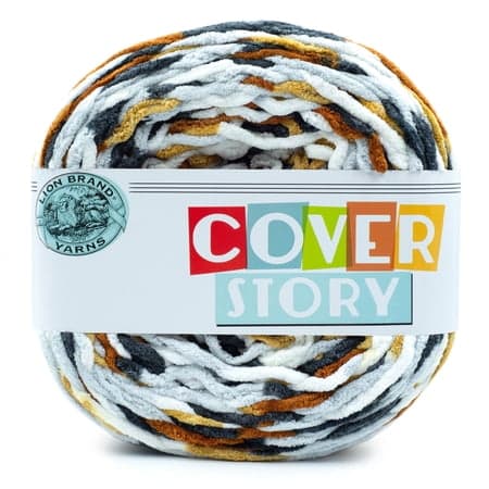 Lion Brand Cover Story Super Bulky Polyester Yarn, Multicolor, 1 Cake