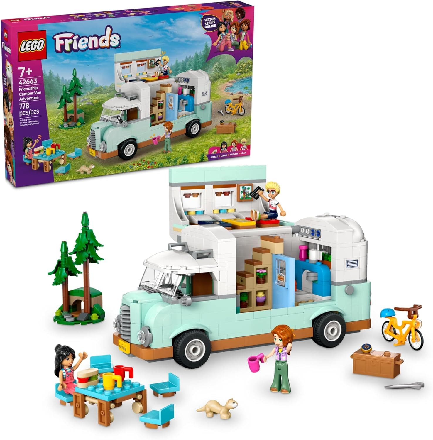 Explore the LEGO Friends Friendship Camper Van Adventure Set