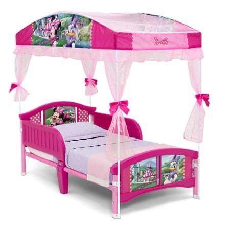 Minnie Mouse Toddler Bed with Canopy by Delta Children