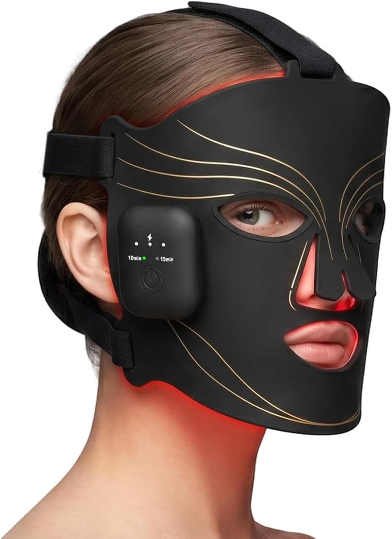 Wireless LED Face Mask with Red and Blue Light