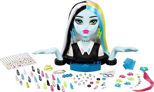 Monster High Frankie Stein Doll Head with 65+ Accessories