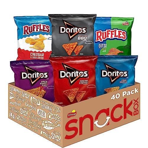 Snack on 40-Ct Ruffles & Doritos Bold Mix Variety Pack on Amazon (45% Off)