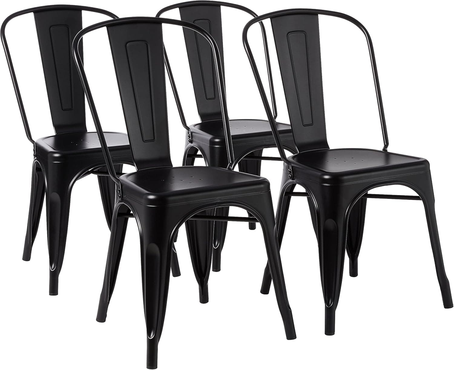 Durable Amazon Basics Metal Dining Chairs - 4-Pack