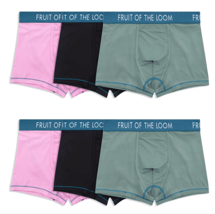 6-Pack Fruit of the Loom Men's Performance Boxer Briefs at Walmart