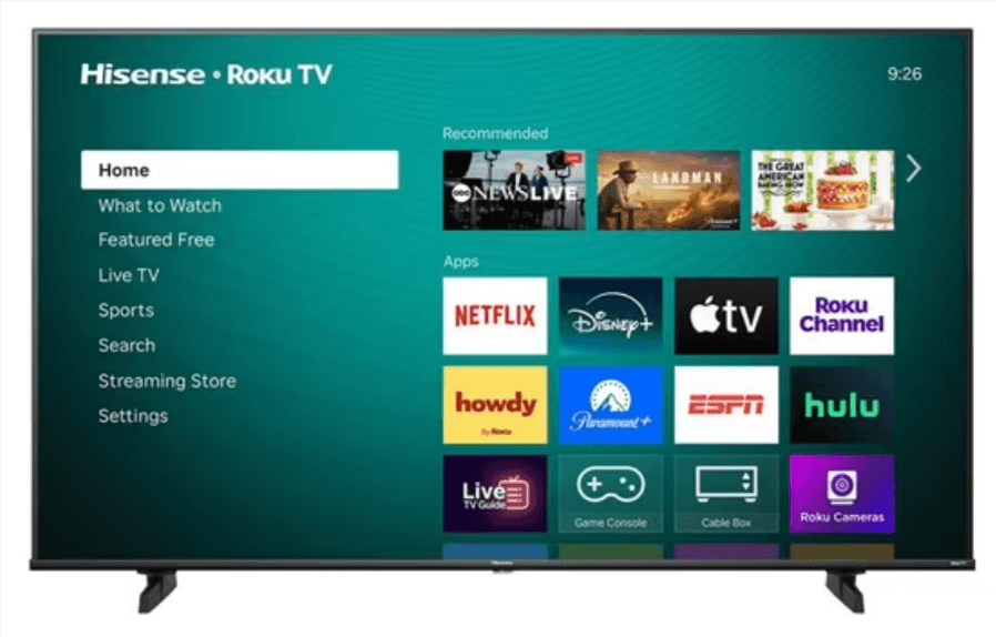 Hisense 58-Inch 4K Roku Smart TV at Walmart