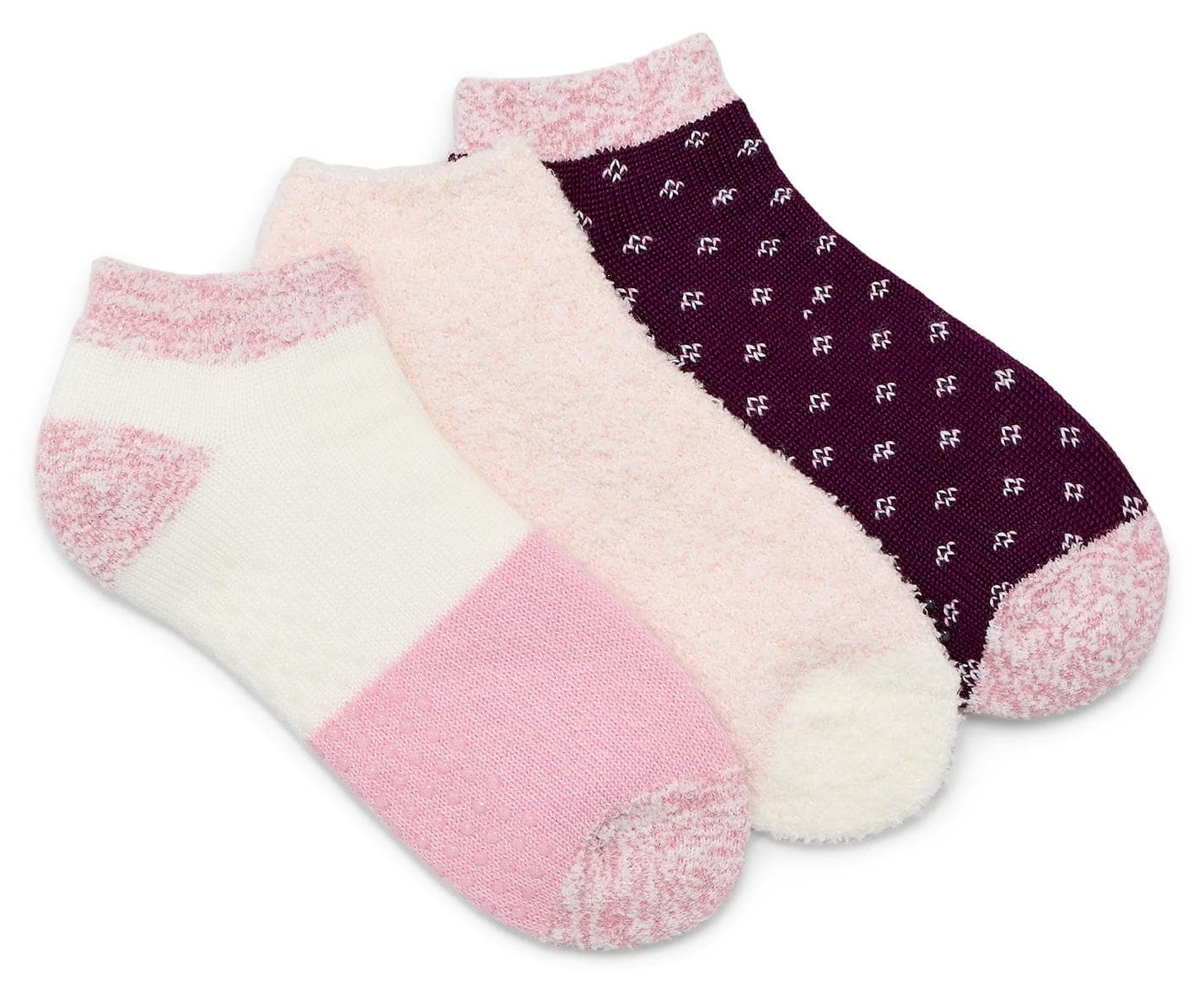 Cozy Comfort: 3-Pack Joyspun Women's Double Layer Low Cut Lounge Socks