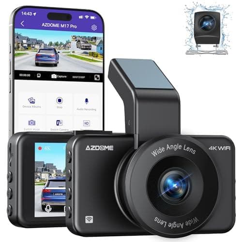 AZDOME M17 Pro Front and Rear 4K+1080P Dash Cam Amazon