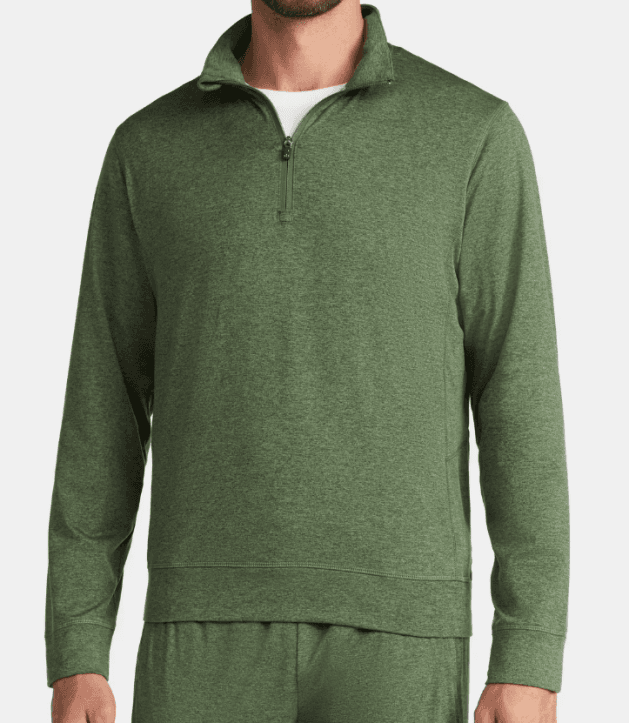Athletic Works Men's ButterCore Soft Quarter-Zip Pullover Shirt