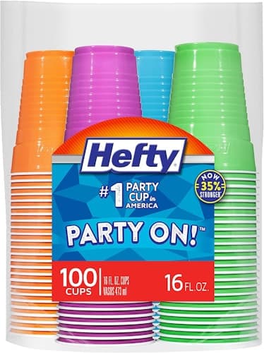 Hefty Party Cups - 38% Off 100-Pack