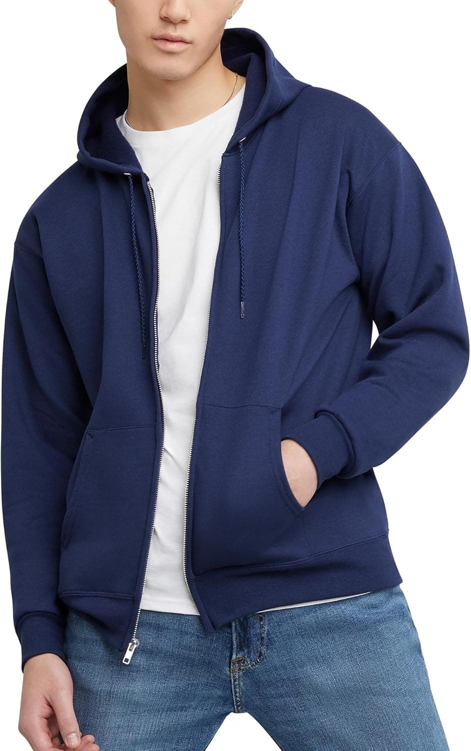 Hanes Ecosmart Fleece Zip-up Hoodie - Athletic-Inspired Style