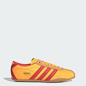 adidas Women's Tokyo Shoes (Lucid Tangerine/Semi Lucid Red/Gold) for $30