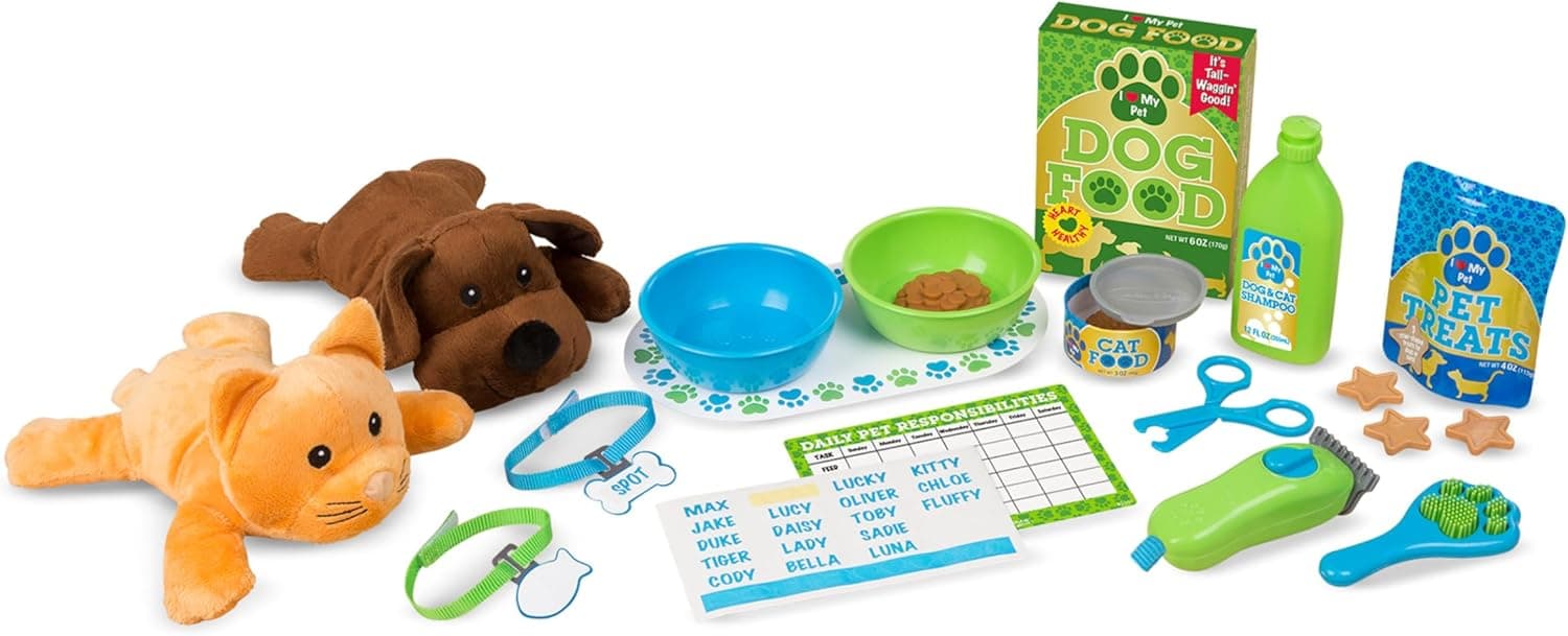Melissa & Doug Pet Care Vet Toy Set - Pretend Play Veterinarian Kit
