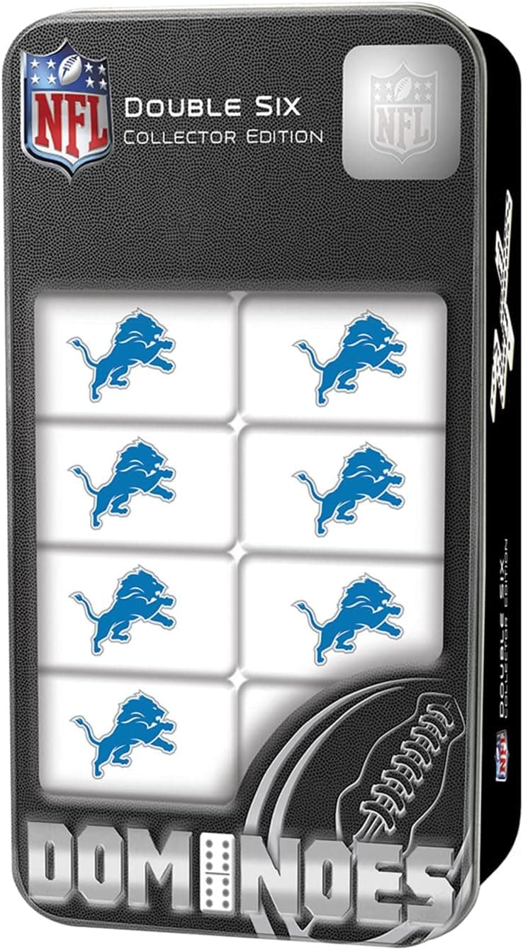 Officially Licensed NFL Detroit Lions Dominoes Set