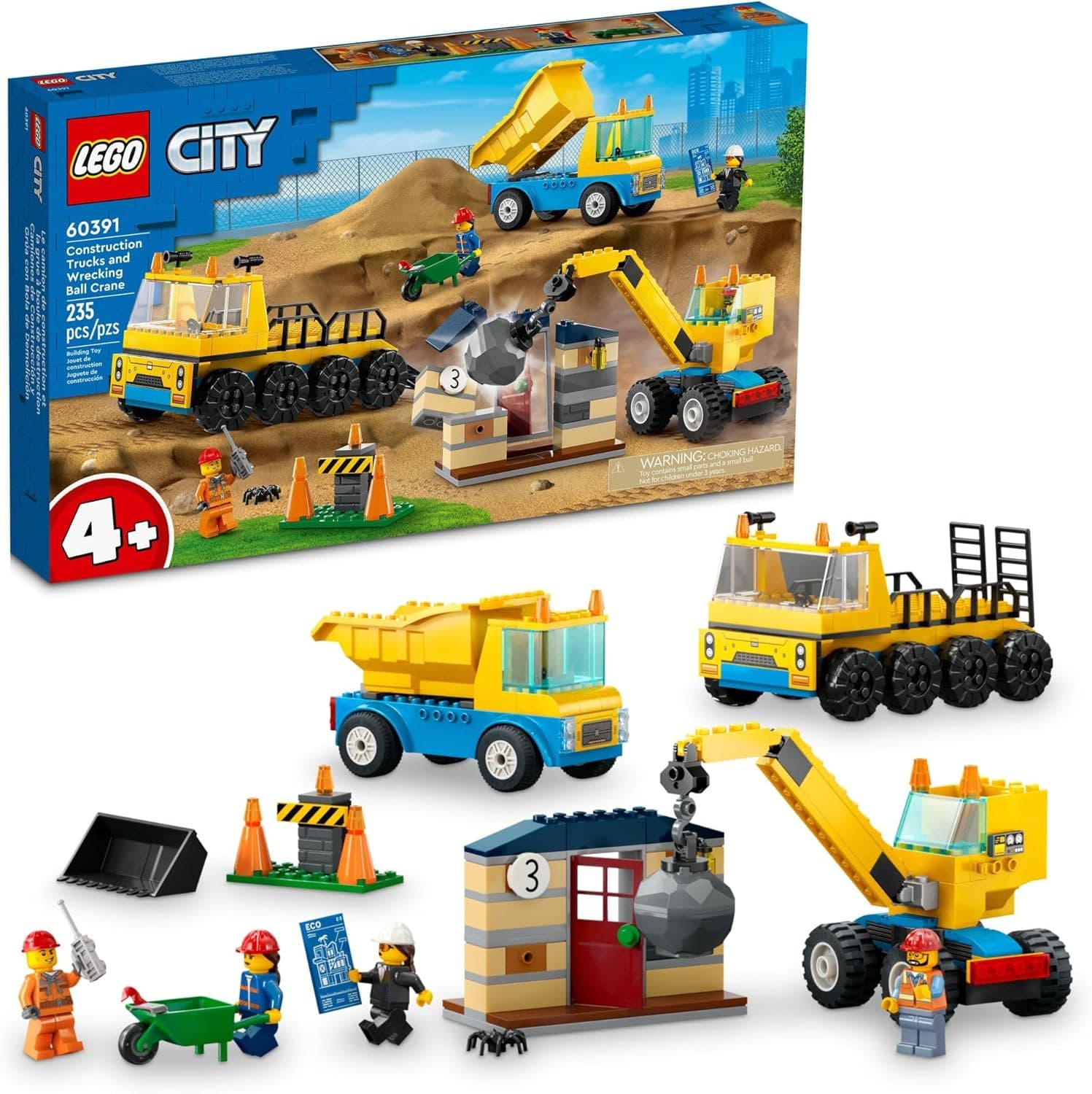 LEGO City Construction Trucks and Wrecking Ball Crane - 25% Off
