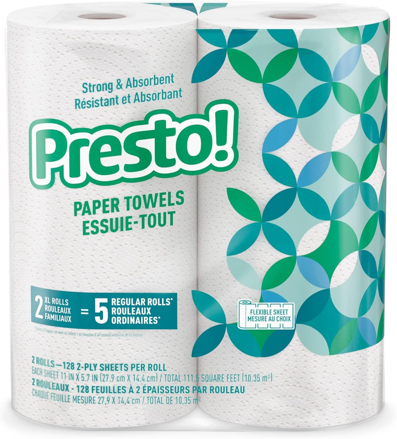 Presto! Flex-a-Size Paper Towels - Strong & Absorbent