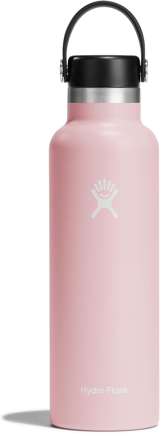 Hydro Flask Water Bottle - Insulated Stainless Steel - Non Spill, Leakproof in 21 Oz Trillium Pink