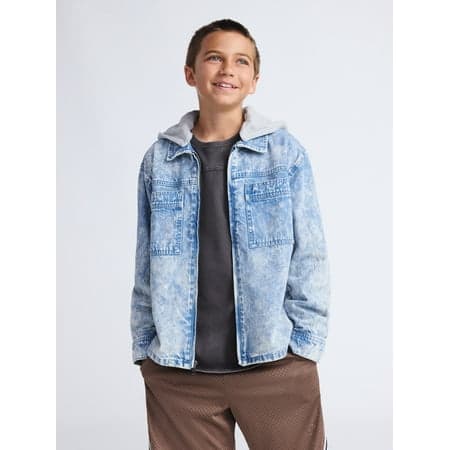 Weekend Academy Boys Hooded Denim Jacket, Sizes 4-18