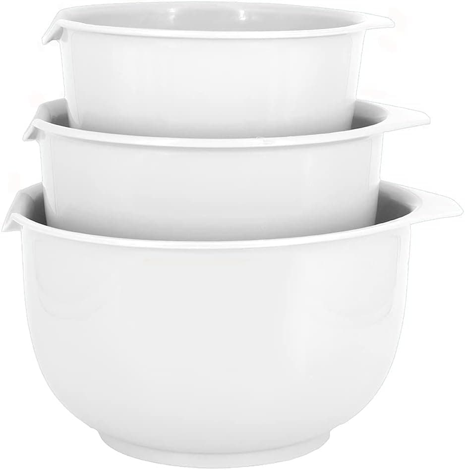 Versatile Glad Mixing Bowls - Nesting Design Saves Space