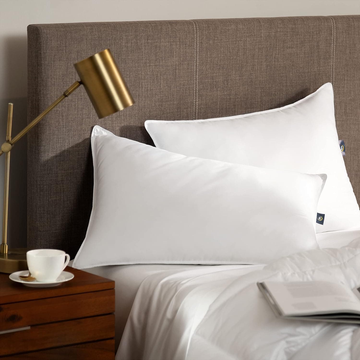 Serta Down-Filled Pillows for Restful Sleep (2-Pack)