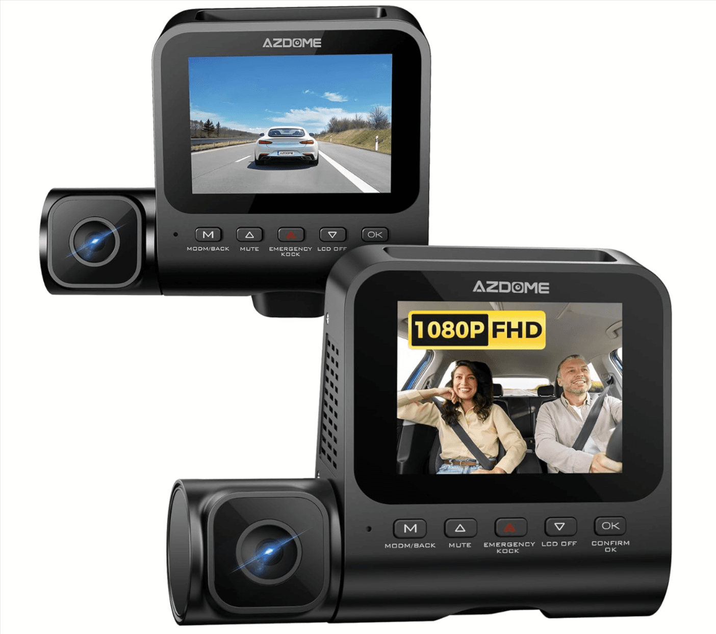 AZDOME Dual Dash Cam with 3-Inch Screen, 50% Off