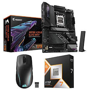 Powerful Gaming PC Build: GIGABYTE X870E Motherboard, AMD Ryzen 7 CPU, Corsair Mouse