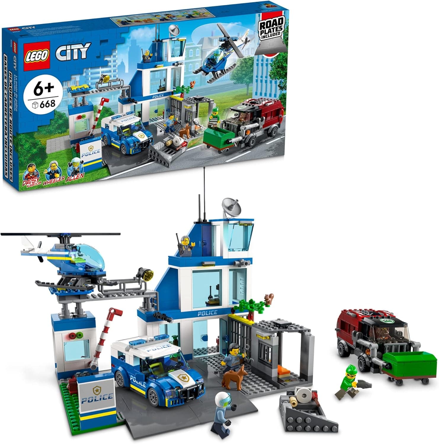 LEGO City Police Station with Vehicles & Minifigures