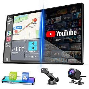 9-Inch LAMTTO Apple CarPlay Screen with Backup Camera & Streaming Apps: $74.10 + Free Shipping