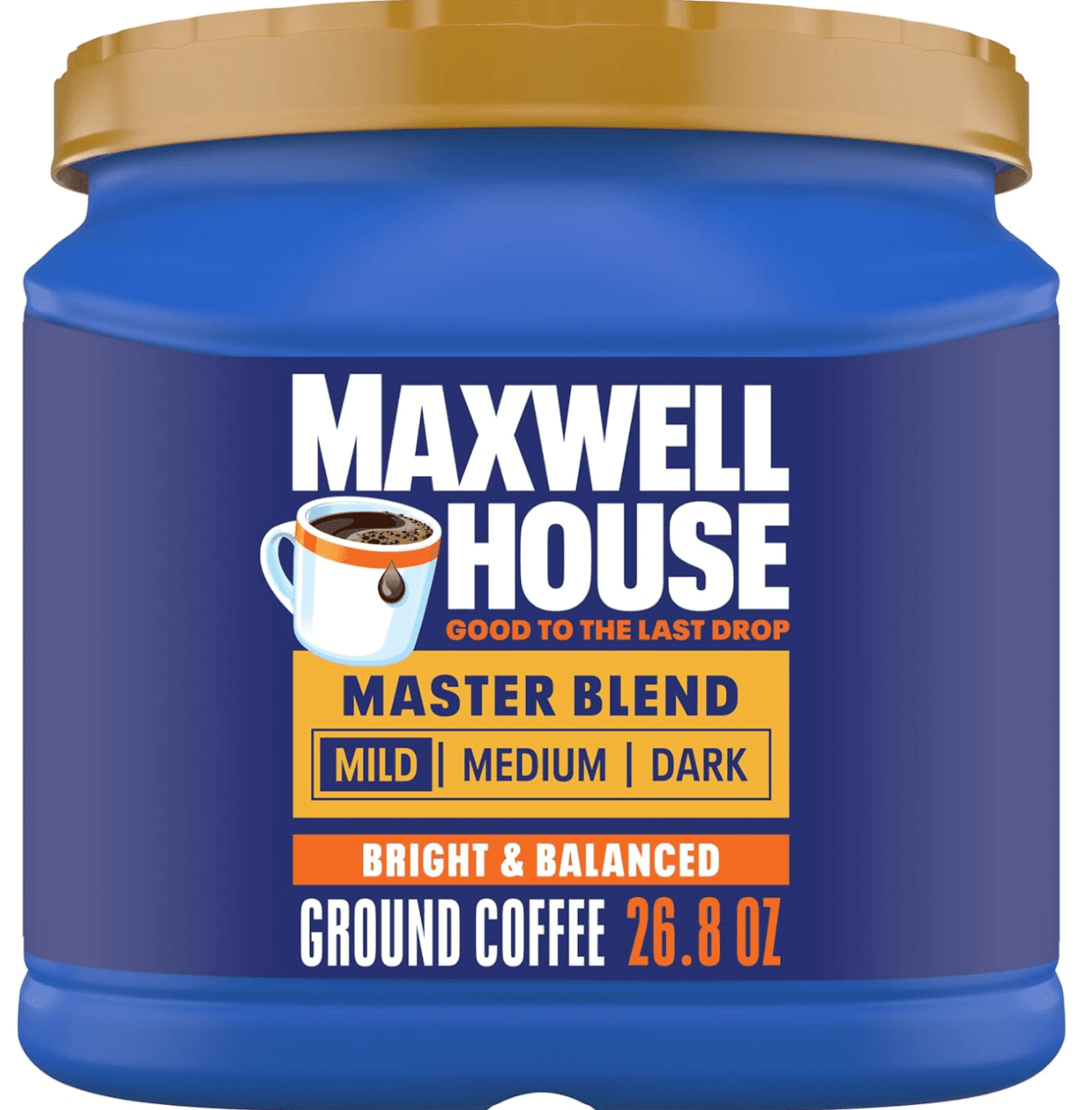 Smooth and Mild Maxwell House Ground Coffee - Great Value
