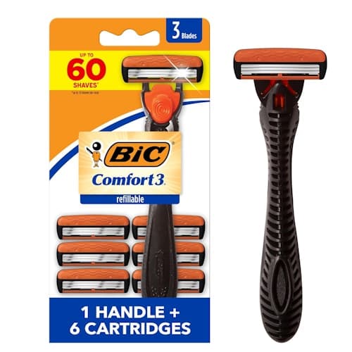 Save 42% on BIC Comfort 3 Refillable Razor 7-Piece Set