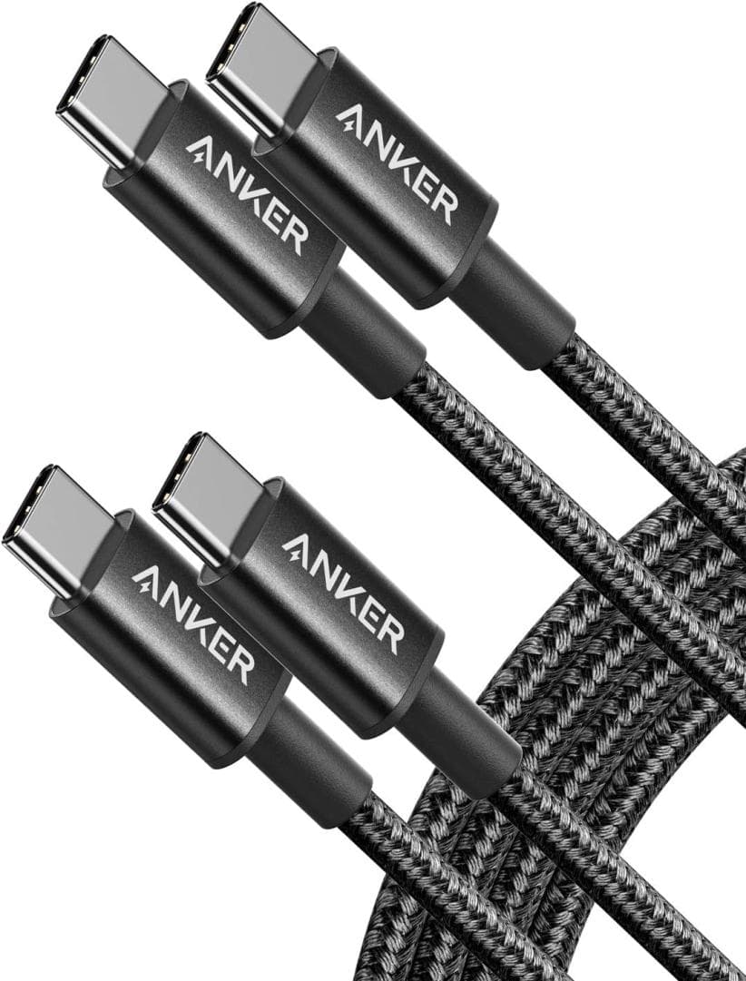 Anker 60W USB-C to USB-C Fast Charging Cable, 2-Pack