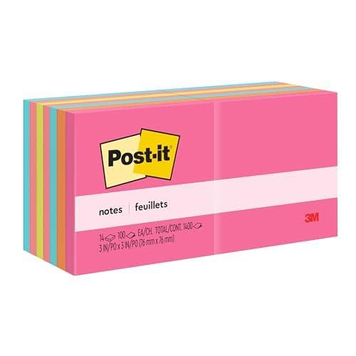 Grab a 14-Pack of 3" x 3" Post-it Notes