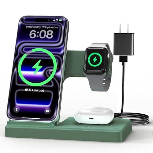 3-in-1 Wireless Charging Station for iPhone, Apple Watch, and AirPods