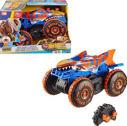 Thrilling 61% Off Hot Wheels Monster Trucks Tiger Shark Climber RC Vehicle